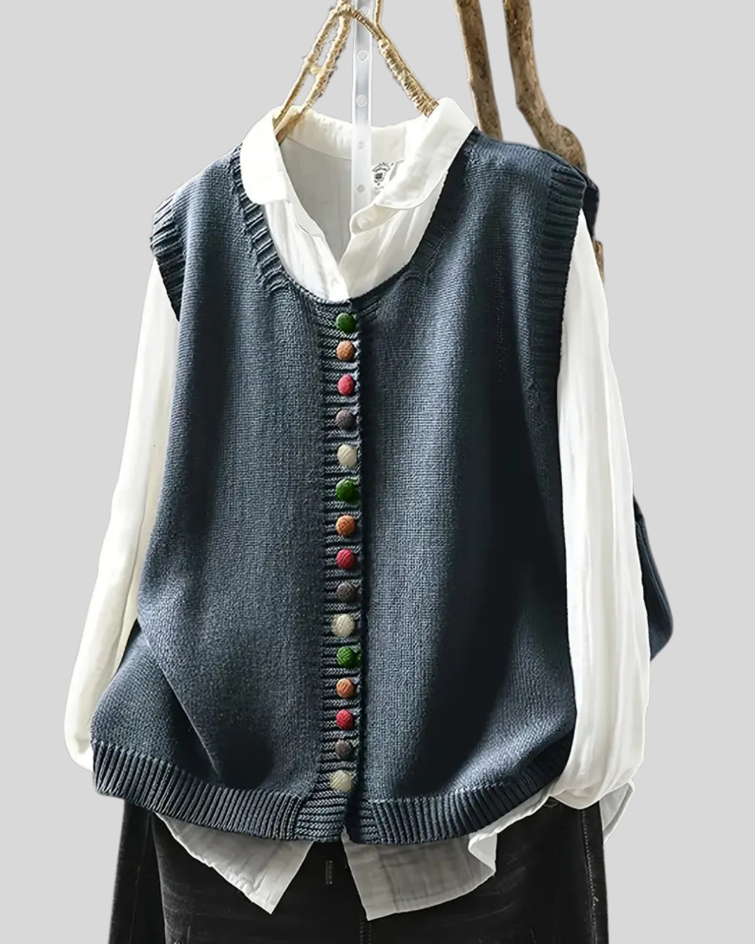 ILONA | Gilet Tricoté Sans Manches Élégant pour Tenues Polyvalentes