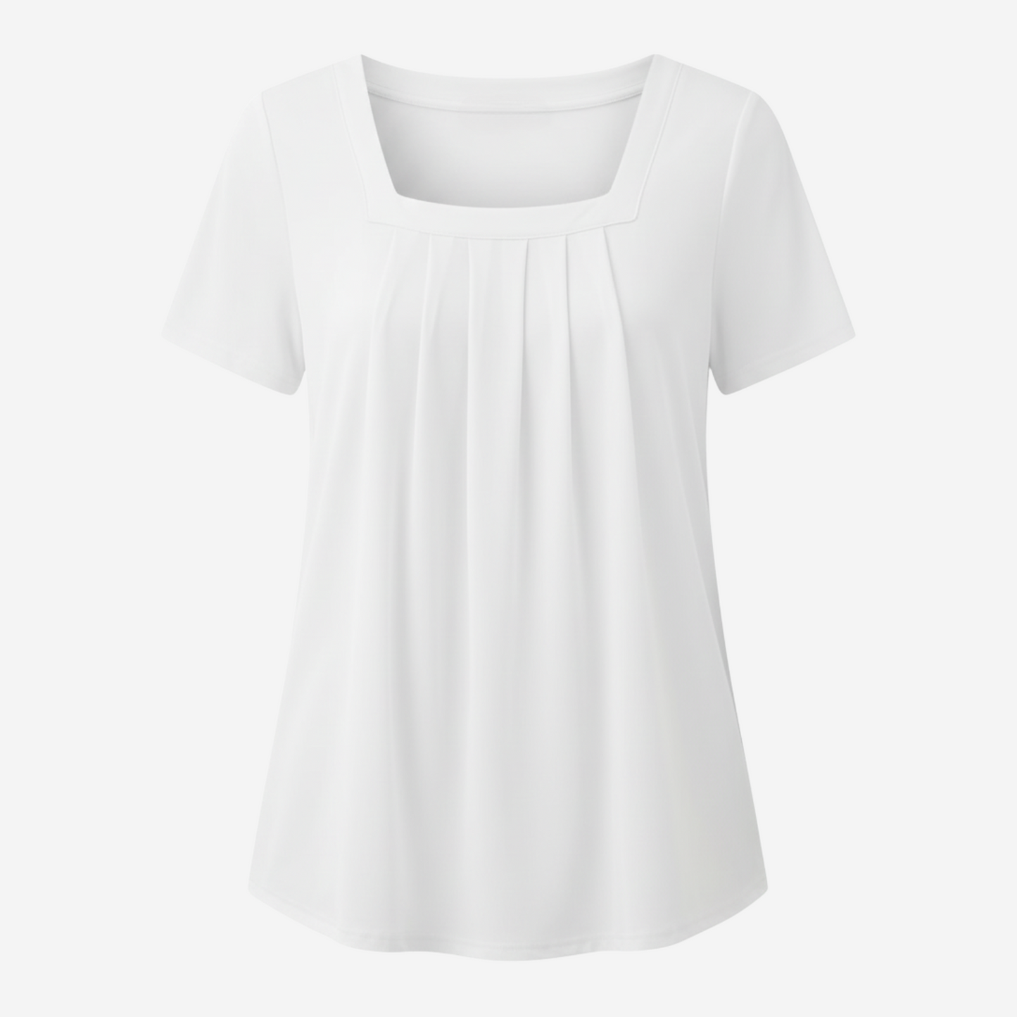 CARINE | Blouse Élégante avec Pliages Flatteurs
