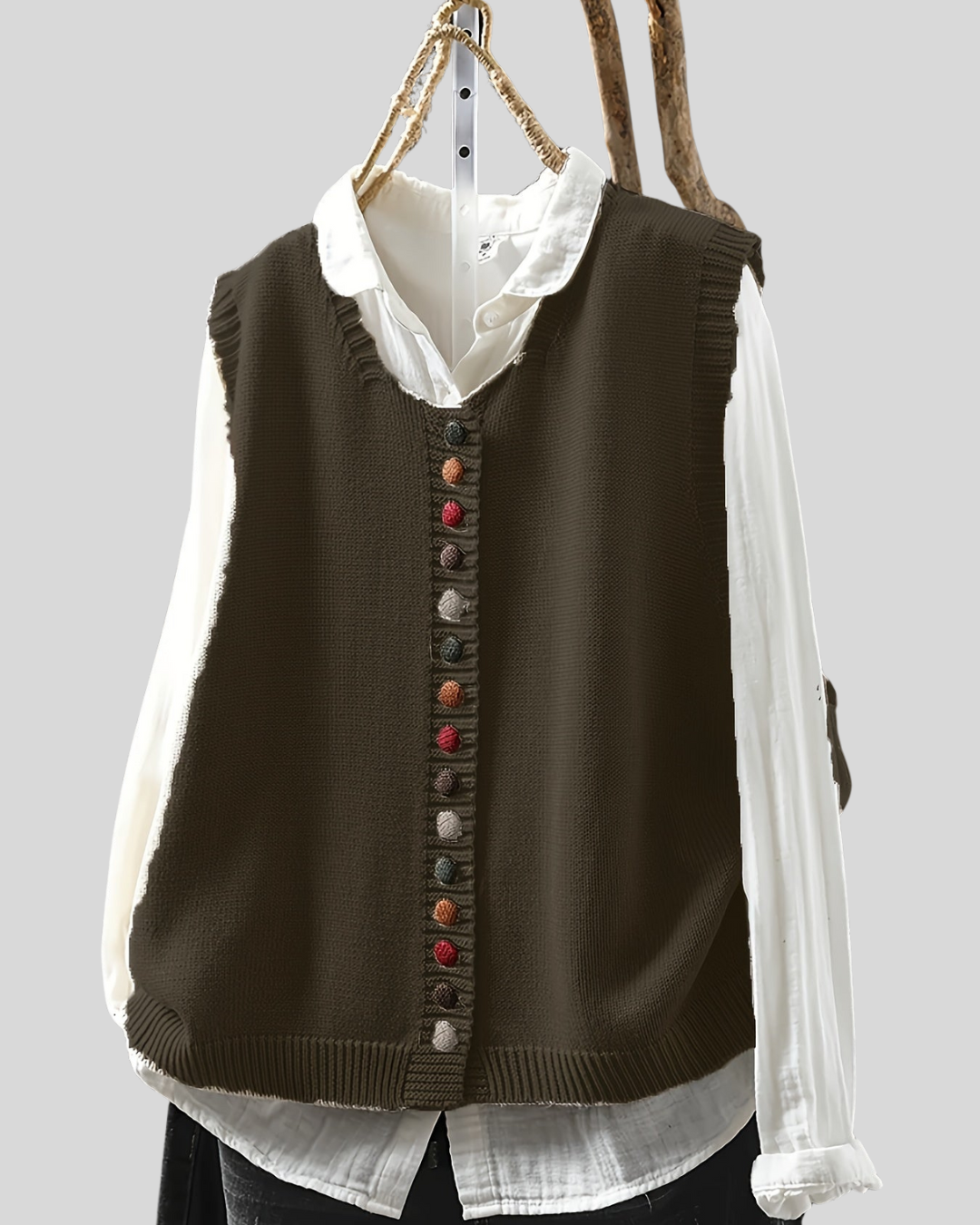 ILONA | Gilet Tricoté Sans Manches Élégant pour Tenues Polyvalentes