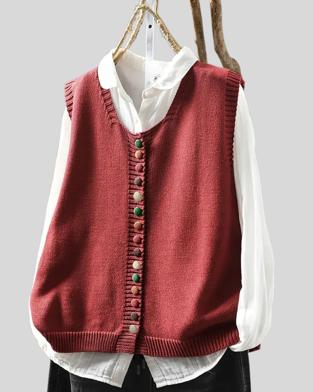 ILONA | Gilet Tricoté Sans Manches Élégant pour Tenues Polyvalentes