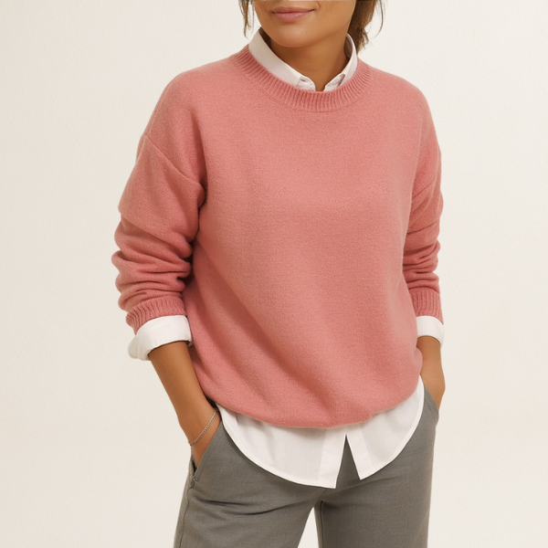 CAMILLE | Pull en laine élégant avec un design et une coupe minimalistes