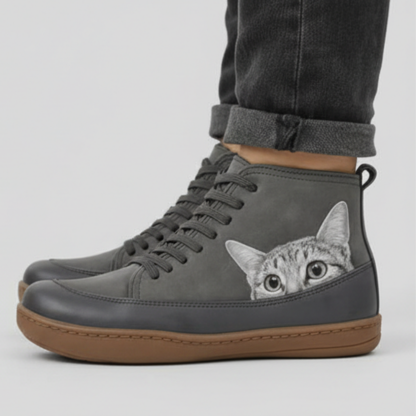 LILOU | Bottines en cuir élégantes pour les amoureux des chats