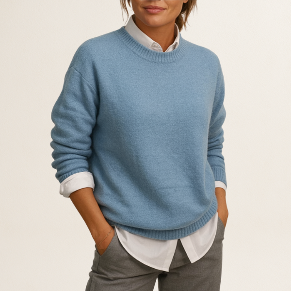 CAMILLE | Pull en laine élégant avec un design et une coupe minimalistes