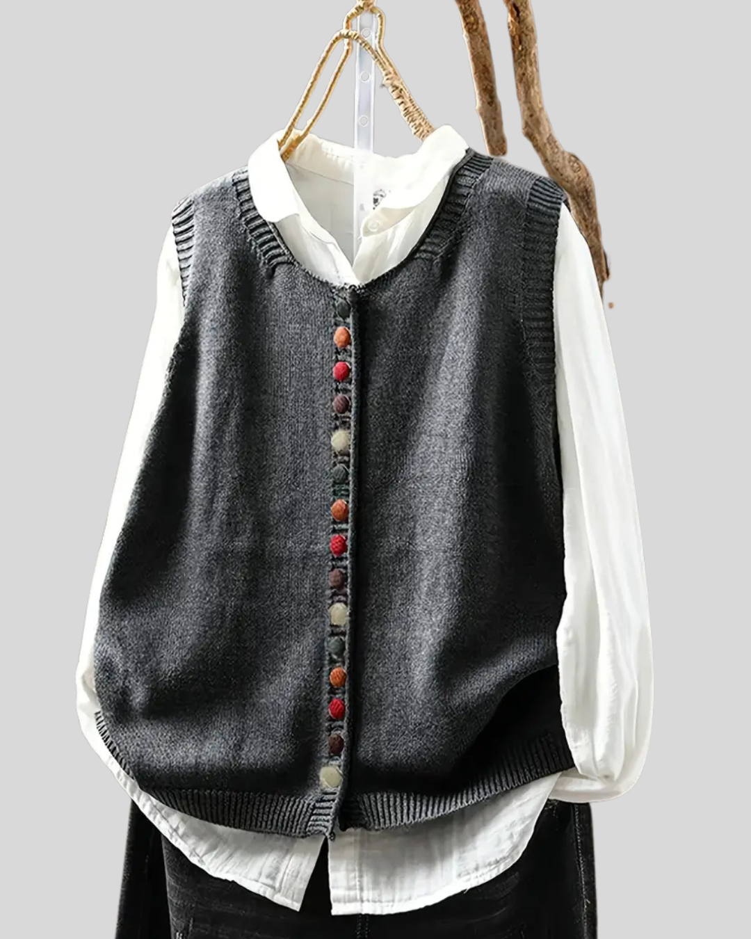 ILONA | Gilet Tricoté Sans Manches Élégant pour Tenues Polyvalentes