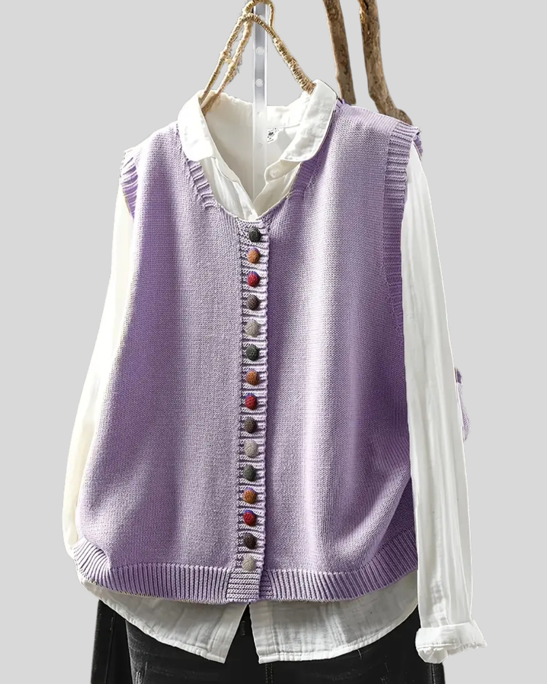 ILONA | Gilet Tricoté Sans Manches Élégant pour Tenues Polyvalentes