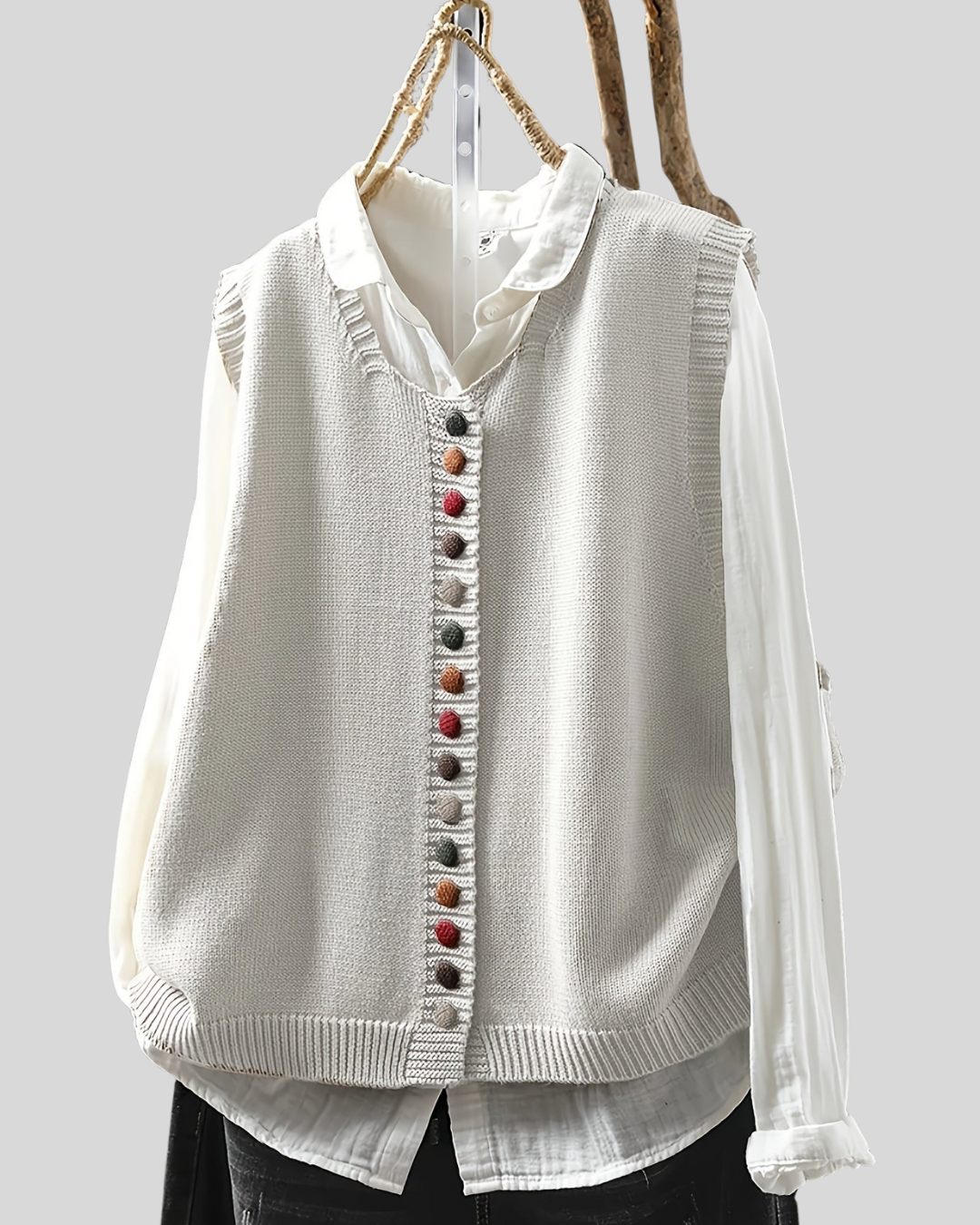 ILONA | Gilet Tricoté Sans Manches Élégant pour Tenues Polyvalentes