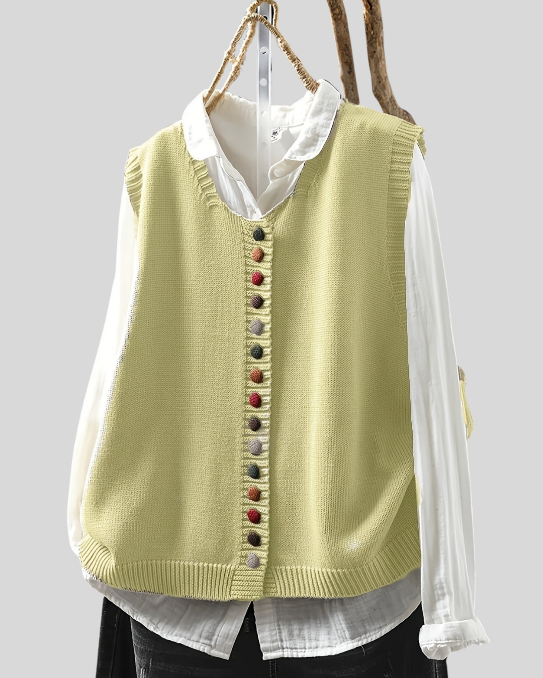 ILONA | Gilet Tricoté Sans Manches Élégant pour Tenues Polyvalentes