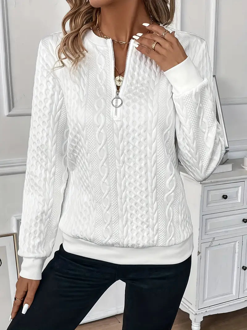 NALA | Sweat à capuche zippé élégant