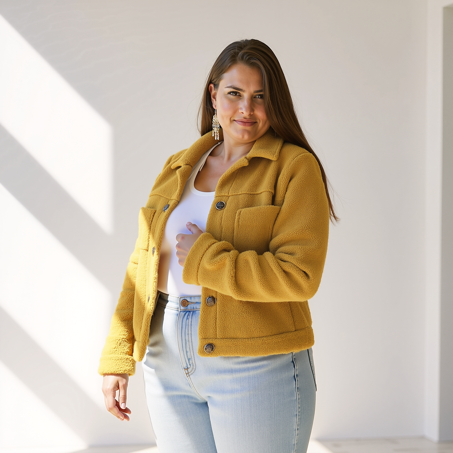 NOËLLA | Veste d'automne en polaire, confortable et élégante