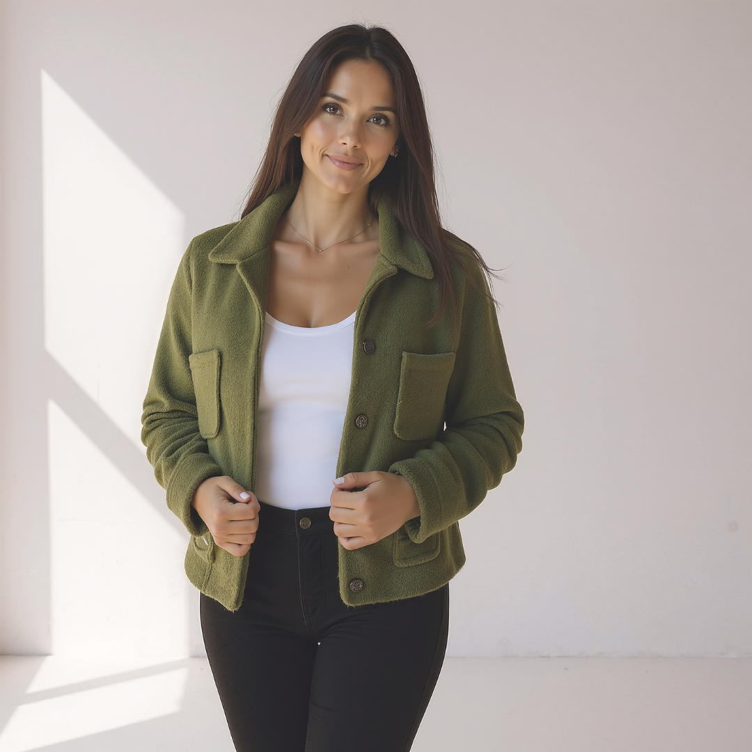 NOËLLA | Veste d'automne en polaire, confortable et élégante