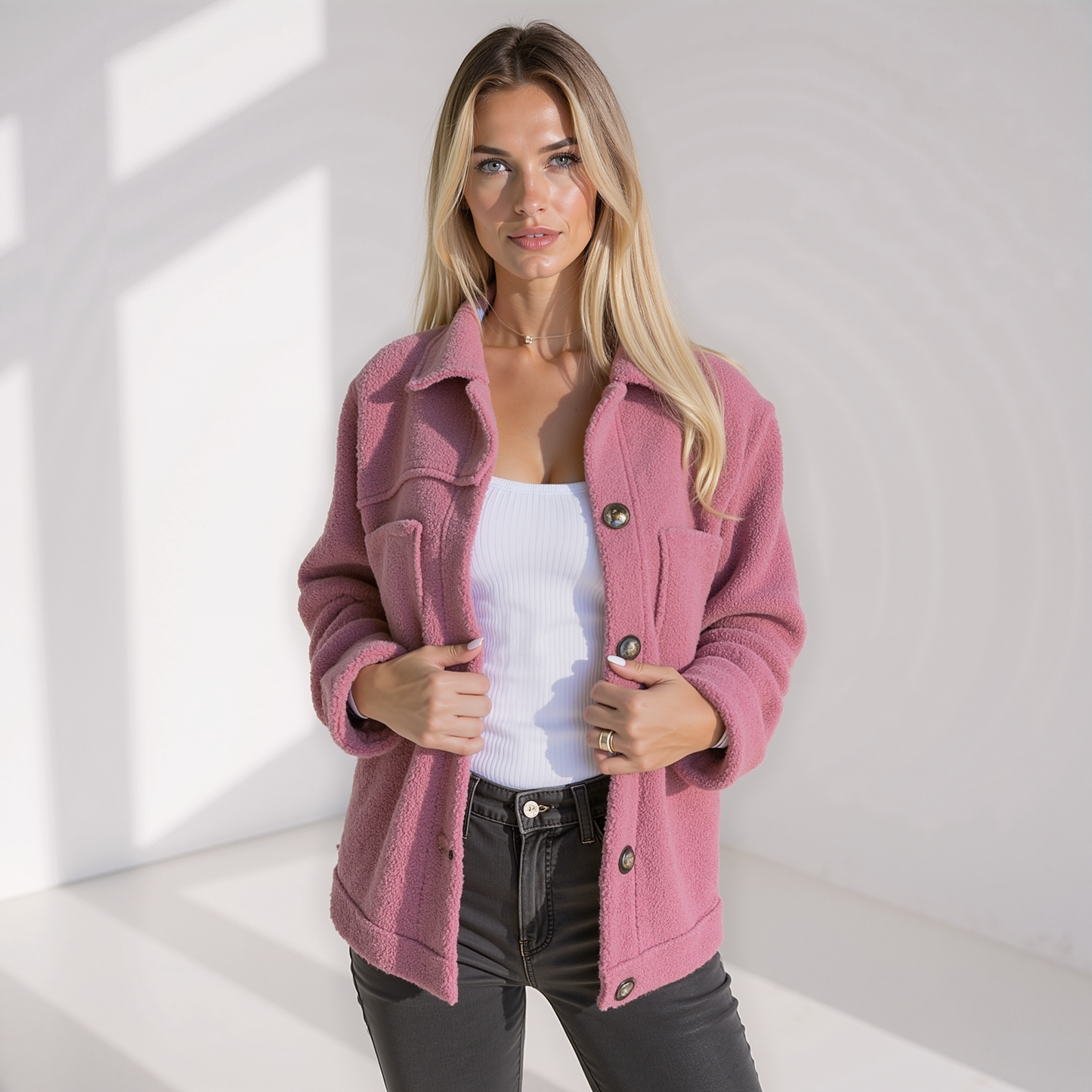 NOËLLA | Veste d'automne en polaire, confortable et élégante
