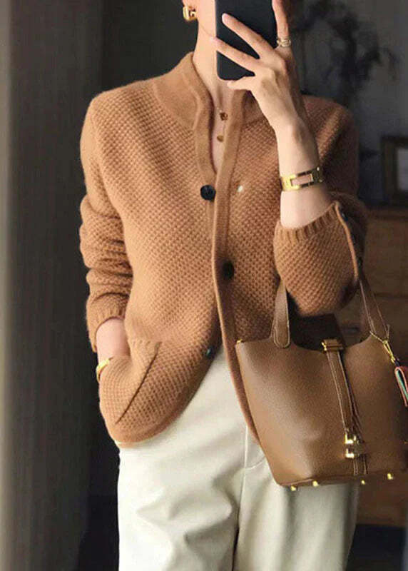 MAJA | Cardigan en Laine Douce et Chaude pour le Confort