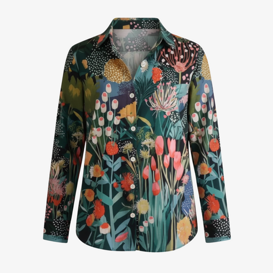 FLORA | Blouse vibrante avec imprimé ludique et confort