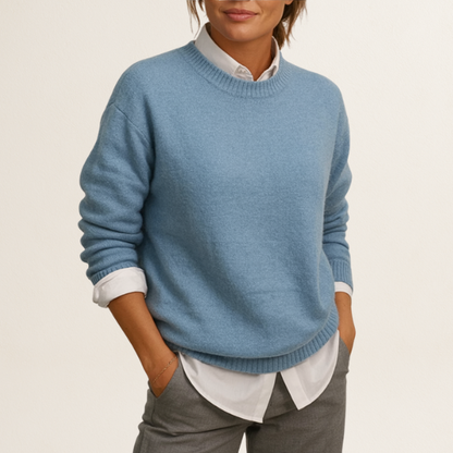 CAMILLE | Pull en laine élégant avec un design et une coupe minimalistes