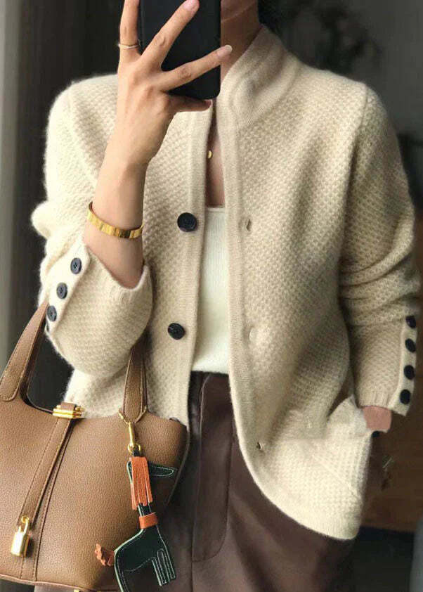 MAJA | Cardigan en Laine Douce et Chaude pour le Confort