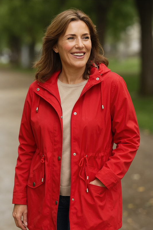 COLETTE | Veste élégante imperméable et coupe-vent avec capuche